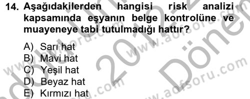 Dış Ticarette Bilgisayar Uygulamaları Dersi 2012 - 2013 Yılı (Final) Dönem Sonu Sınav Soruları 14. Soru