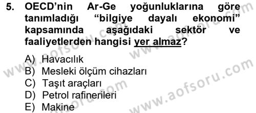 Dış Ticarette Bilgisayar Uygulamaları Dersi 2014 - 2015 Yılı (Vize) Ara Sınavı 5. Soru