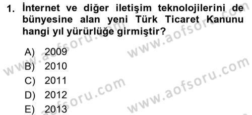 Dış Ticarette Bilgisayar Uygulamaları Dersi 2015 - 2016 Yılı (Vize) Ara Sınav Soruları 1. Soru