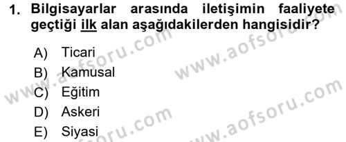Dış Ticarette Bilgisayar Uygulamaları Dersi 2016 - 2017 Yılı (Final) Dönem Sonu Sınav Soruları 1. Soru
