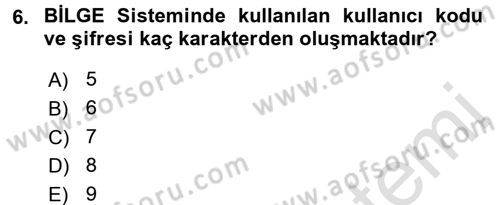 Dış Ticarette Bilgisayar Uygulamaları Dersi 2016 - 2017 Yılı (Final) Dönem Sonu Sınav Soruları 6. Soru