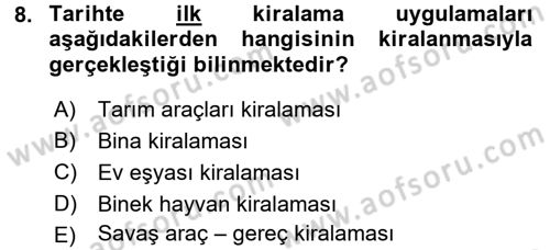 Dış Ticaretin Finansmanı ve Teşviki Dersi 2015 - 2016 Yılı (Final) Dönem Sonu Sınav Soruları 8. Soru