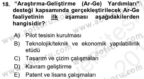Dış Ticaretin Finansmanı ve Teşviki Dersi 2016 - 2017 Yılı (Final) Dönem Sonu Sınav Soruları 18. Soru