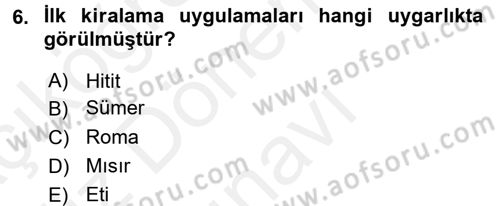 Dış Ticaretin Finansmanı ve Teşviki Dersi 2017 - 2018 Yılı (Final) Dönem Sonu Sınav Soruları 6. Soru