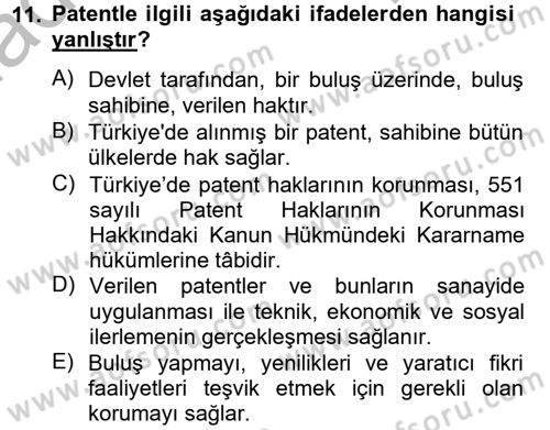 Elektronik Ticaret Dersi 2012 - 2013 Yılı (Final) Dönem Sonu Sınav Soruları 11. Soru