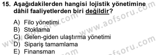 Elektronik Ticaret Dersi 2012 - 2013 Yılı (Final) Dönem Sonu Sınav Soruları 15. Soru