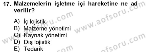 Elektronik Ticaret Dersi 2012 - 2013 Yılı (Final) Dönem Sonu Sınav Soruları 17. Soru