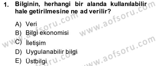 Elektronik Ticaret Dersi 2013 - 2014 Yılı (Vize) Ara Sınav Soruları 1. Soru