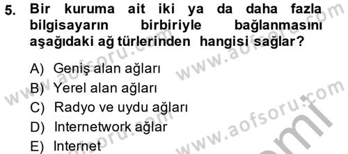 Elektronik Ticaret Dersi 2014 - 2015 Yılı (Vize) Ara Sınav Soruları 5. Soru