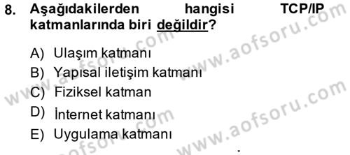 Elektronik Ticaret Dersi 2014 - 2015 Yılı (Vize) Ara Sınav Soruları 8. Soru