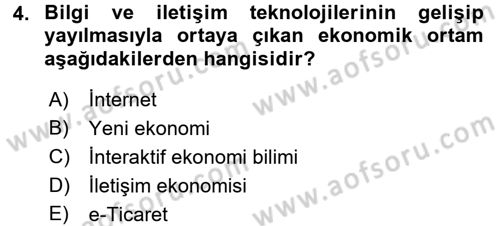 Elektronik Ticaret Dersi 2016 - 2017 Yılı (Vize) Ara Sınav Soruları 4. Soru