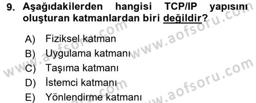 Elektronik Ticaret Dersi 2016 - 2017 Yılı (Vize) Ara Sınav Soruları 9. Soru