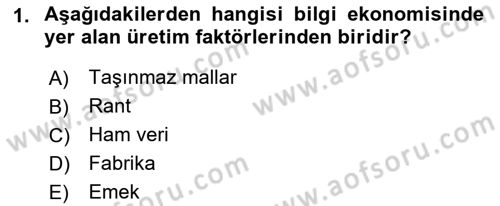 Elektronik Ticaret Dersi 2018 - 2019 Yılı Yaz Okulu Sınav Soruları 1. Soru