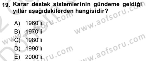 Elektronik Ticaret Dersi 2021 - 2022 Yılı (Final) Dönem Sonu Sınav Soruları 19. Soru