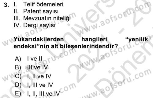 Elektronik Ticaret Dersi 2021 - 2022 Yılı (Final) Dönem Sonu Sınav Soruları 3. Soru