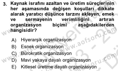Elektronik Ticaret Dersi 2023 - 2024 Yılı (Vize) Ara Sınav Soruları 3. Soru