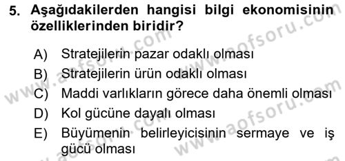 Elektronik Ticaret Dersi 2023 - 2024 Yılı (Vize) Ara Sınav Soruları 5. Soru