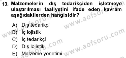 Elektronik Ticaret Dersi 2023 - 2024 Yılı (Final) Dönem Sonu Sınav Soruları 13. Soru