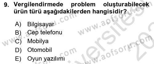 Elektronik Ticaret Dersi 2023 - 2024 Yılı (Final) Dönem Sonu Sınav Soruları 9. Soru