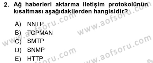 Elektronik Ticaret Dersi 2024 - 2025 Yılı (Final) Dönem Sonu Sınav Soruları 2. Soru