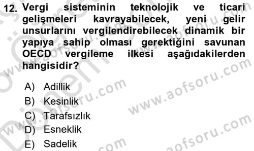 Elektronik Ticaret Dersi 2025 - 2026 Yılı (Final) Dönem Sonu Sınav Soruları 12. Soru