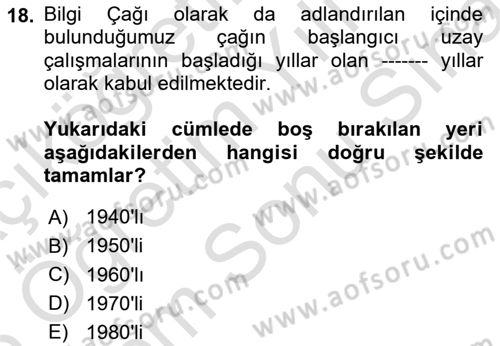 Elektronik Ticaret Dersi 2025 - 2026 Yılı (Final) Dönem Sonu Sınav Soruları 18. Soru