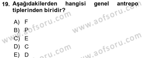 Gümrük Mevzuatı Dersi 2017 - 2018 Yılı (Final) Dönem Sonu Sınav Soruları 19. Soru