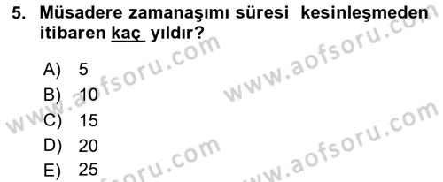 Gümrük Mevzuatı Dersi 2020 - 2021 Yılı Yaz Okulu Sınav Soruları 5. Soru