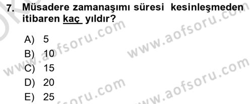Gümrük Mevzuatı Dersi 2021 - 2022 Yılı Yaz Okulu Sınav Soruları 7. Soru