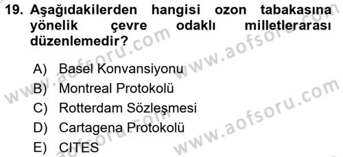 Gümrük Mevzuatı Dersi 2022 - 2023 Yılı (Vize) Ara Sınav Soruları 19. Soru