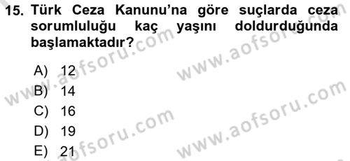 Gümrük Mevzuatı Dersi 2022 - 2023 Yılı (Final) Dönem Sonu Sınav Soruları 15. Soru