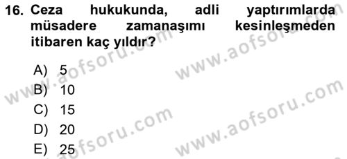 Gümrük Mevzuatı Dersi 2022 - 2023 Yılı (Final) Dönem Sonu Sınav Soruları 16. Soru