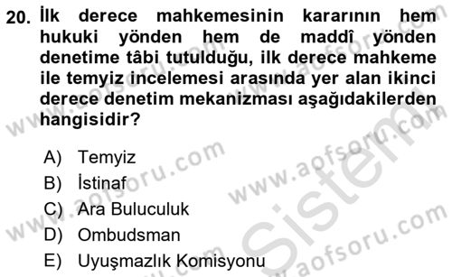 Gümrük Mevzuatı Dersi 2022 - 2023 Yılı (Final) Dönem Sonu Sınav Soruları 20. Soru