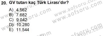 İhracat - İthalatta Örnek Olaylar Dersi 2012 - 2013 Yılı (Final) Dönem Sonu Sınav Soruları 20. Soru