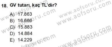 İhracat - İthalatta Örnek Olaylar Dersi 2013 - 2014 Yılı (Final) Dönem Sonu Sınav Soruları 18. Soru