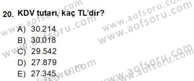 İhracat - İthalatta Örnek Olaylar Dersi 2013 - 2014 Yılı (Final) Dönem Sonu Sınav Soruları 20. Soru