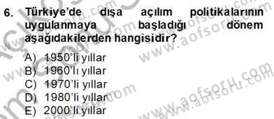 İhracat - İthalatta Örnek Olaylar Dersi 2013 - 2014 Yılı (Final) Dönem Sonu Sınav Soruları 6. Soru