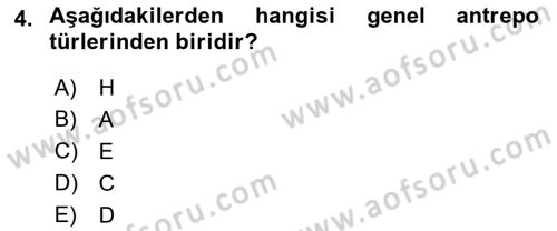 İhracat - İthalatta Örnek Olaylar Dersi 2015 - 2016 Yılı (Final) Dönem Sonu Sınav Soruları 4. Soru