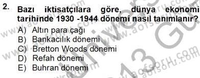 Kambiyo Mevzuatı Dersi 2012 - 2013 Yılı (Vize) Ara Sınav Soruları 2. Soru