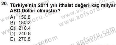Kambiyo Mevzuatı Dersi 2012 - 2013 Yılı (Vize) Ara Sınav Soruları 20. Soru