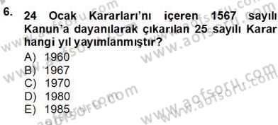 Kambiyo Mevzuatı Dersi 2012 - 2013 Yılı (Vize) Ara Sınav Soruları 6. Soru