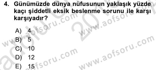 Dünya Ekonomisi Dersi Ara Sınavı Deneme Sınav Soruları 4. Soru
