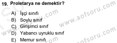 Dünya Ekonomisi Dersi 2016 - 2017 Yılı (Final) Dönem Sonu Sınav Soruları 19. Soru