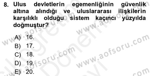 Dünya Ekonomisi Dersi 2016 - 2017 Yılı (Final) Dönem Sonu Sınav Soruları 8. Soru