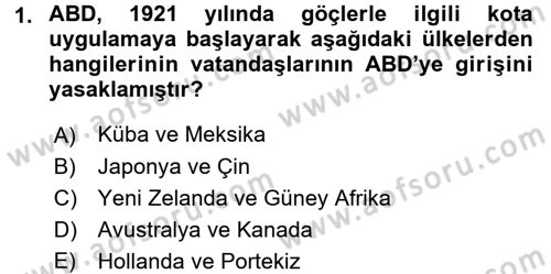 Dünya Ekonomisi Dersi 2017 - 2018 Yılı (Vize) Ara Sınav Soruları 1. Soru