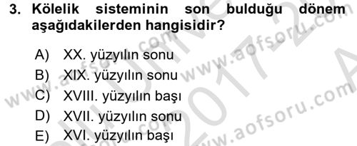 Dünya Ekonomisi Dersi 2017 - 2018 Yılı (Vize) Ara Sınav Soruları 3. Soru