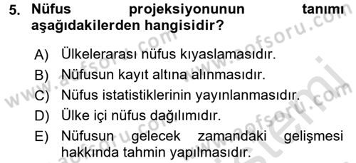 Dünya Ekonomisi Dersi 2017 - 2018 Yılı (Vize) Ara Sınav Soruları 5. Soru