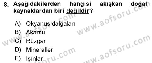 Dünya Ekonomisi Dersi 2017 - 2018 Yılı (Vize) Ara Sınav Soruları 8. Soru