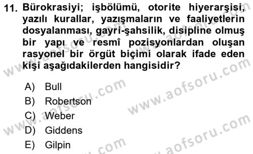 Dünya Ekonomisi Dersi 2017 - 2018 Yılı (Final) Dönem Sonu Sınav Soruları 11. Soru