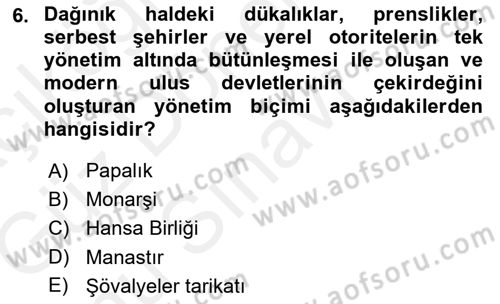 Dünya Ekonomisi Dersi 2017 - 2018 Yılı (Final) Dönem Sonu Sınav Soruları 6. Soru